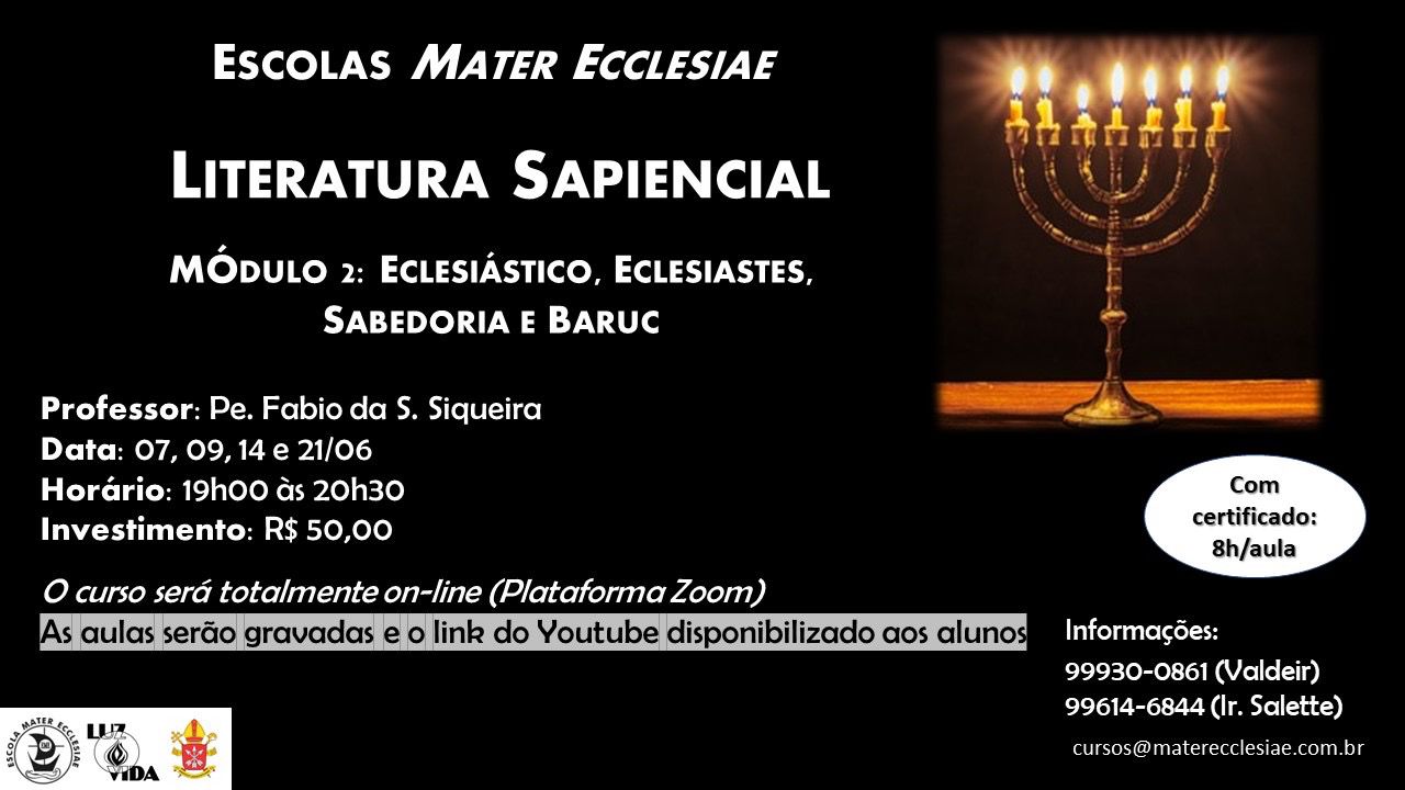 Coleção completa dos cursos da Escola Mater Ecclesiae 